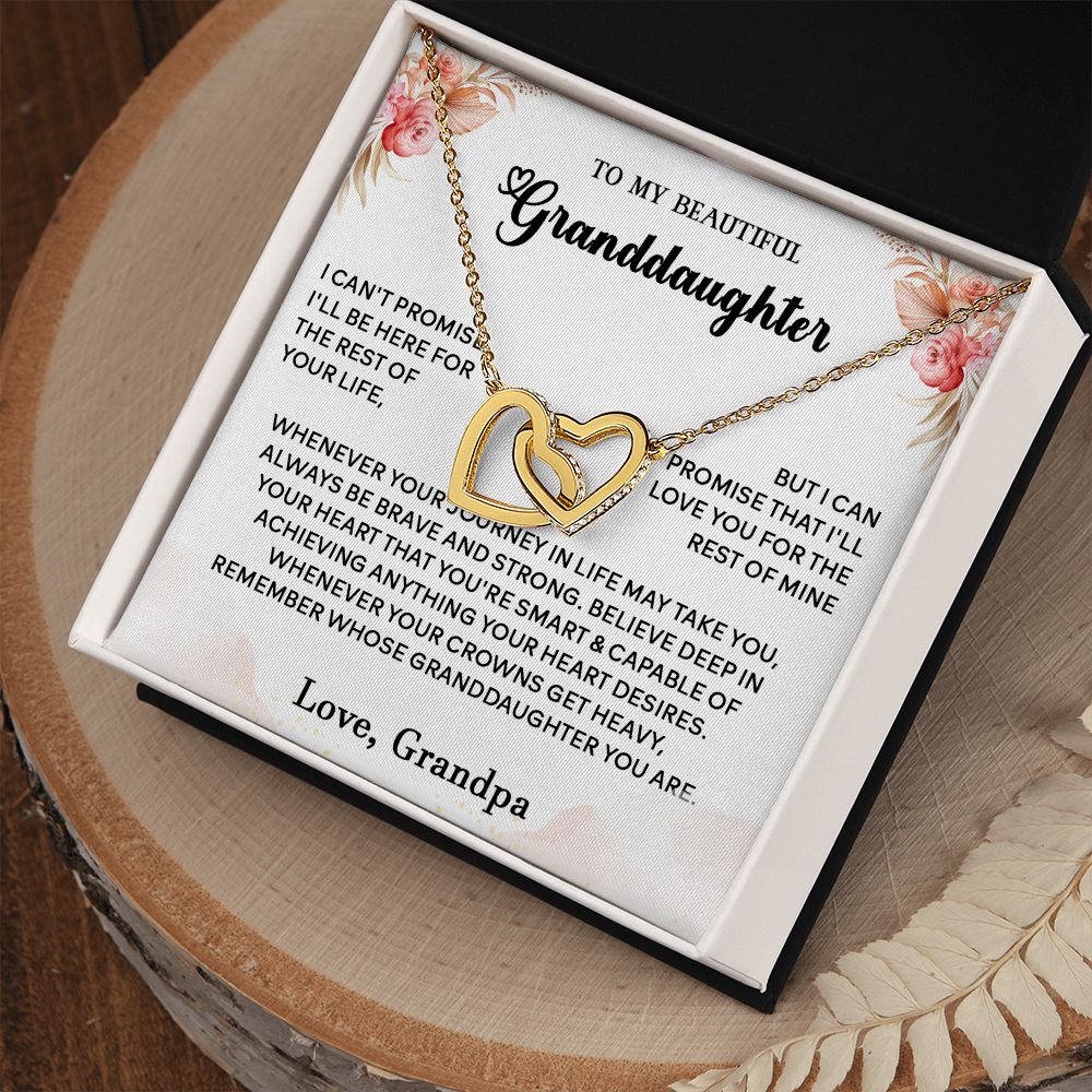 434D To My Granddaughter Necklace, Birthday Gift For Granddaughter, Christmas Gifts