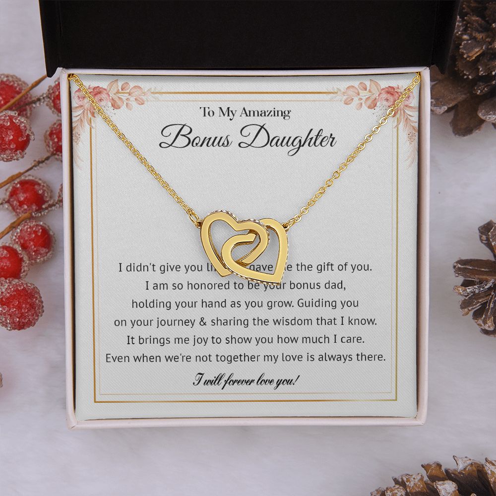 578D To My Bonus Daughter Necklace, Gift For Daughter Necklace, Bonus Daughter Gifts