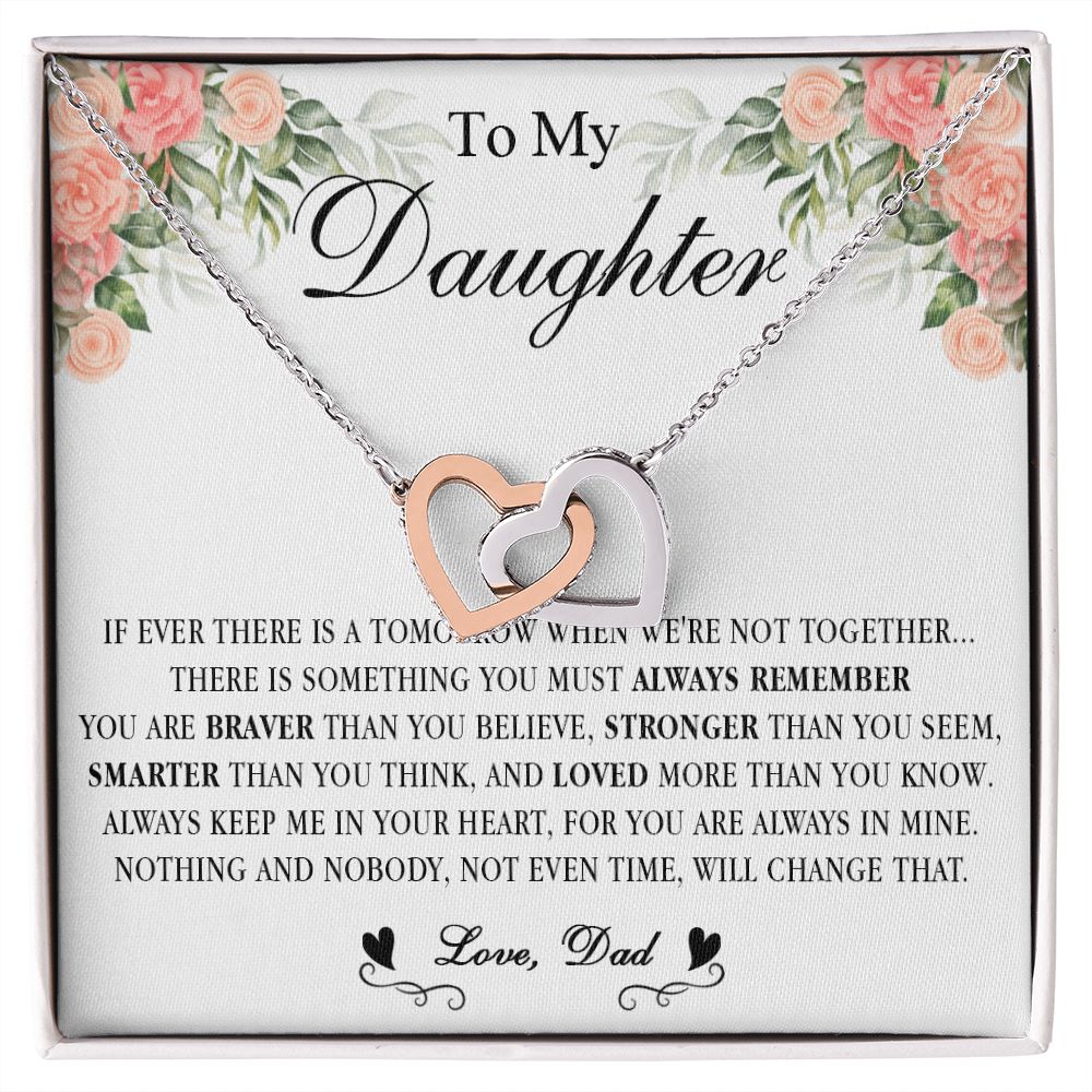 538D Gift For Daughter From Dad, To My Daughter Necklace, Daughter Father Necklace