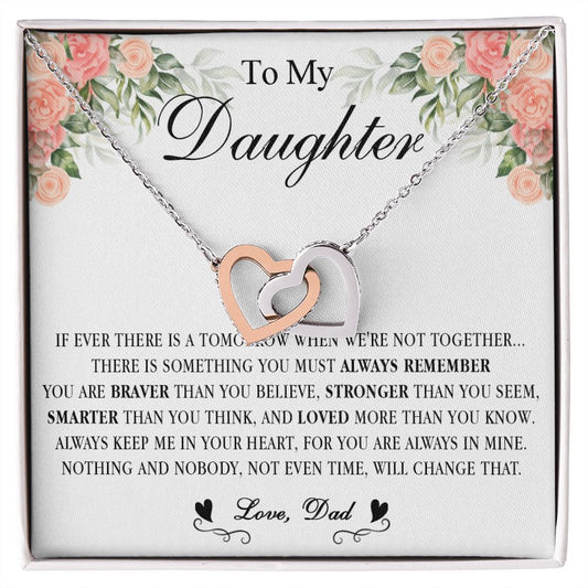 538D Gift For Daughter From Dad, To My Daughter Necklace, Daughter Father Necklace