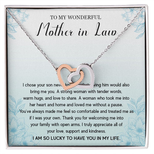 525D Gift To My Mother-in-Law Necklace, To My Mother in Law Necklace from Daughter