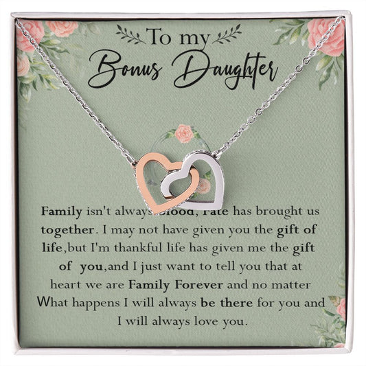 52D To my Bonus Daughter Necklace, Bonus Daughter, Step Daughter Gift, Gift Birthday