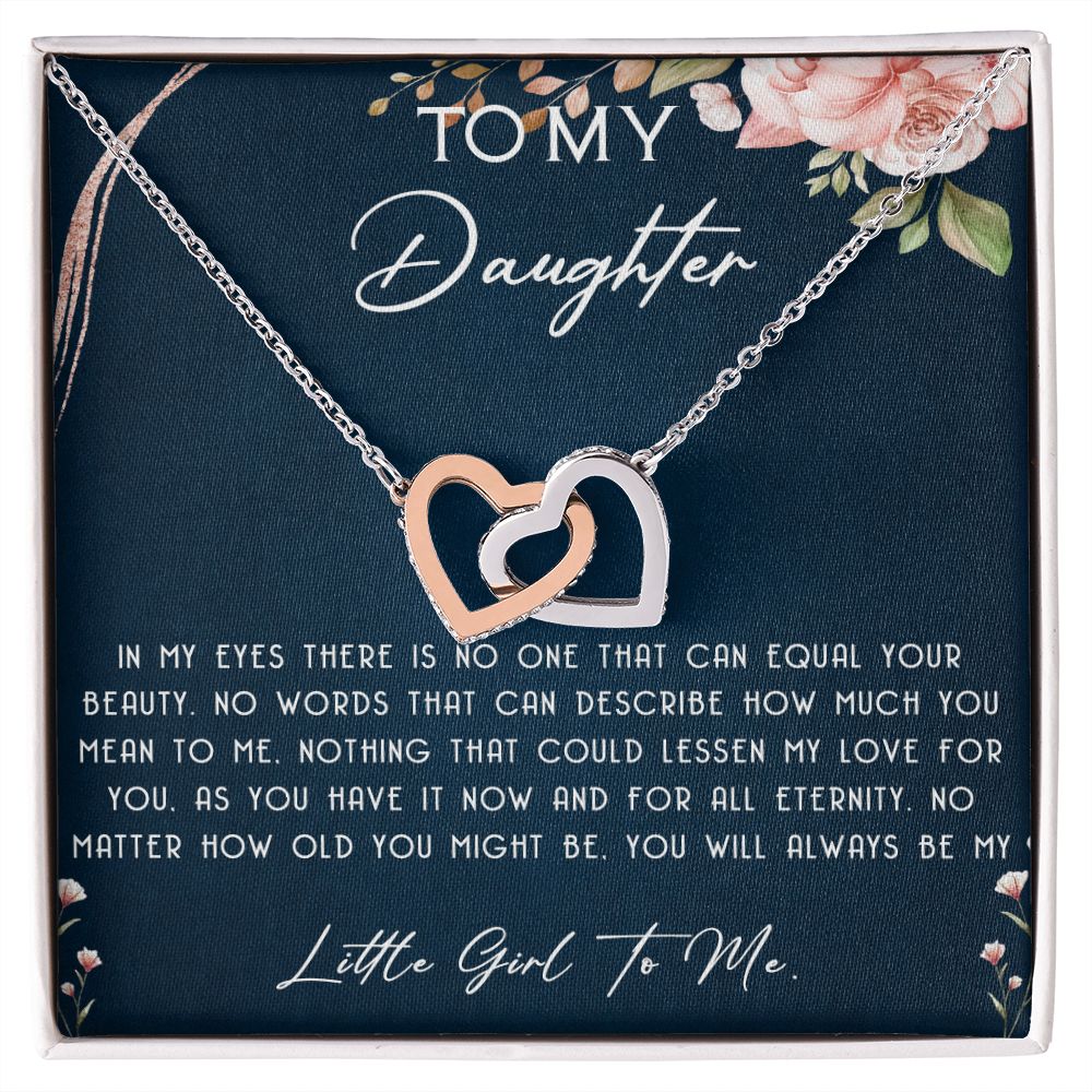 115D To My Daughter Necklace, Daughter Necklace, Mother To Daughter Gift Birthday