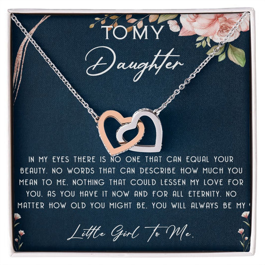 115D To My Daughter Necklace, Daughter Necklace, Mother To Daughter Gift Birthday