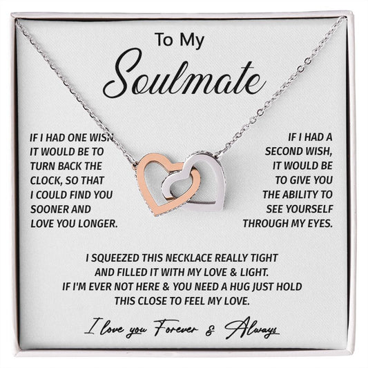 602D To My Soulmate Necklace, Gift for Wife, Girlfriend, Valentine Gift, Xmas Gift