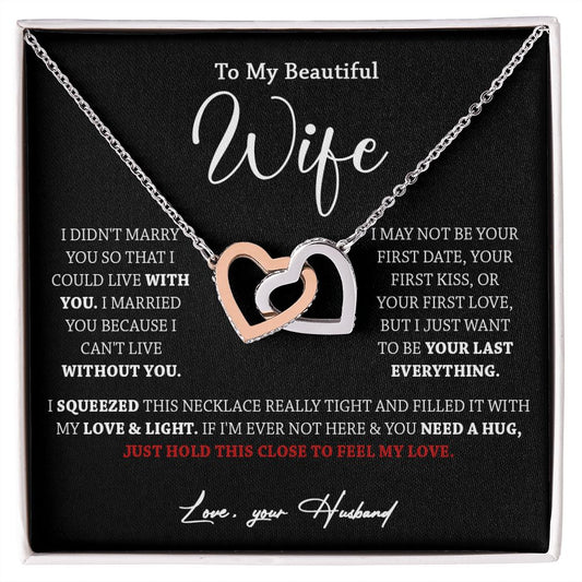 611D To My Wife Necklace, Xmas Gift For Wife Girlfriend From Husband, Valentines Day