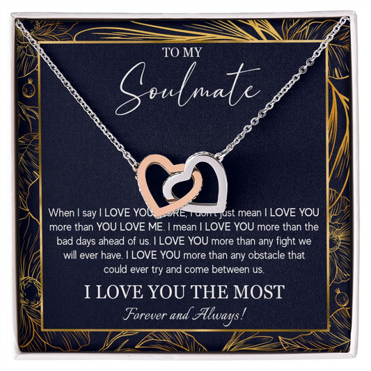 552D To My Soulmate Necklace, Jewelry Gifts For My Wife, Girlfriend, Future Wife Gift