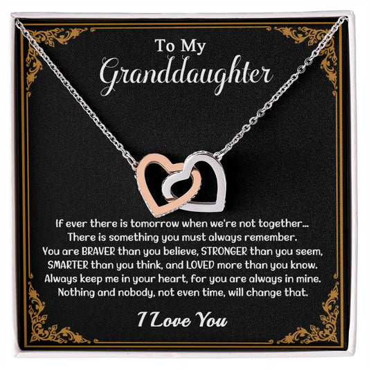 608D To My Granddaughter Necklace, Birthday Gift For Granddaughter, Christmas Gifts