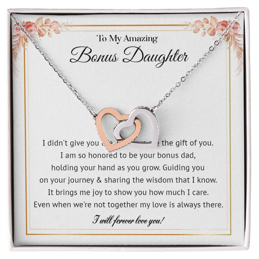 578D To My Bonus Daughter Necklace, Gift For Daughter Necklace, Bonus Daughter Gifts