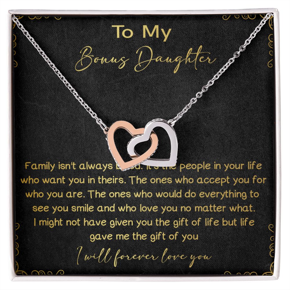 32D To My Bons Daughter Necklace, I Will Forever Love You, Gift Birthday, Holiday