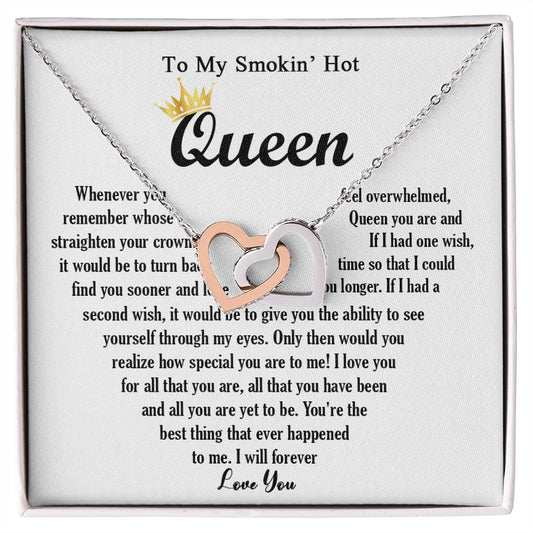 443D To My Smokin Hot Necklace, Gift For Wife Soulmate Valentines Day, Birthday Gift