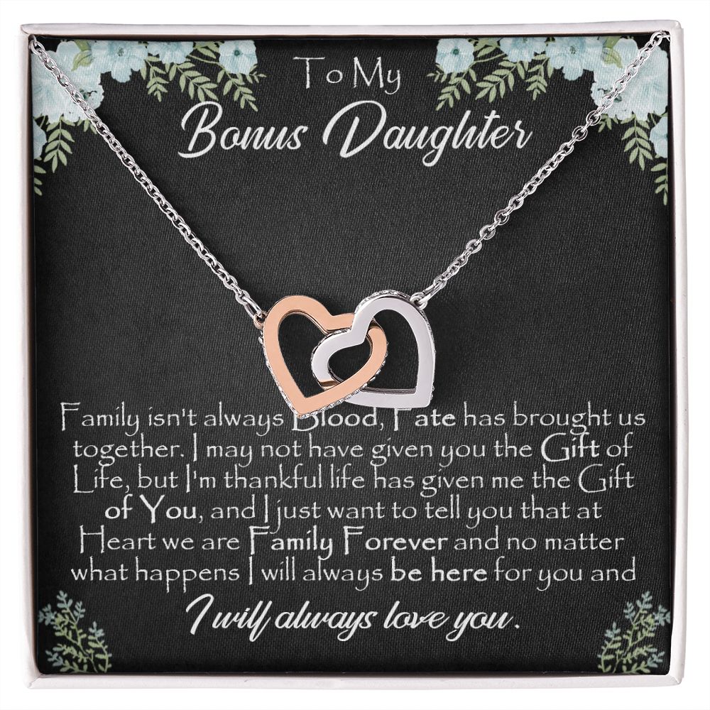 26D To My Bonus Daughter, Gift For Bonus Daughter Necklace, Step Daughter Necklace