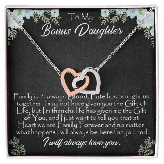 26D To My Bonus Daughter, Gift For Bonus Daughter Necklace, Step Daughter Necklace