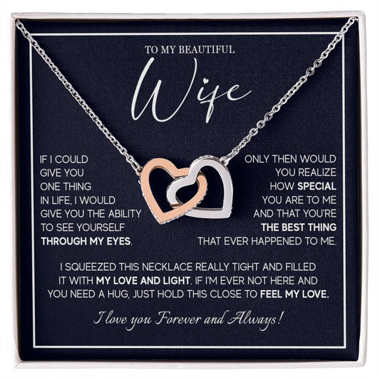 556D To My Wife Necklace From Husband, Soulmate Necklace Gift from Husband, Birthday