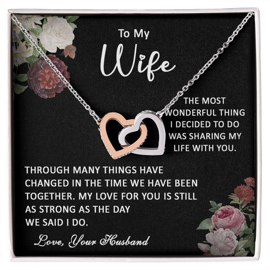 413D To My Wife Necklace, Gift Birthday Necklace From Husband For Wife, Gift Holiday