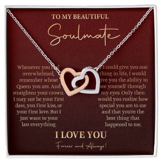 581D To My Soulmate Necklace, Gift For Girlfriend Wife, Birthday Gift, Love Necklace