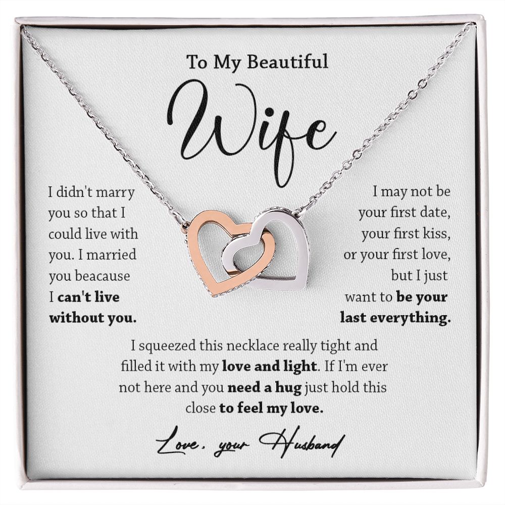 449D To My Wife Necklace, Valentine Gift For Her, Gift For Soulmate, Gift Birthday