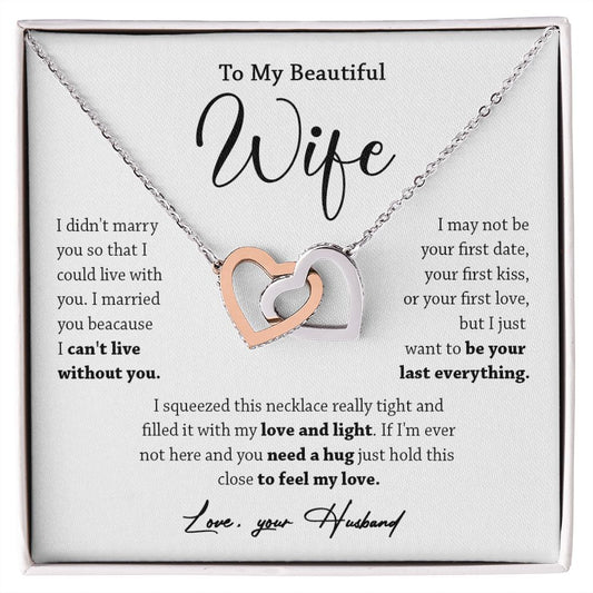 449D To My Wife Necklace, Valentine Gift For Her, Gift For Soulmate, Gift Birthday