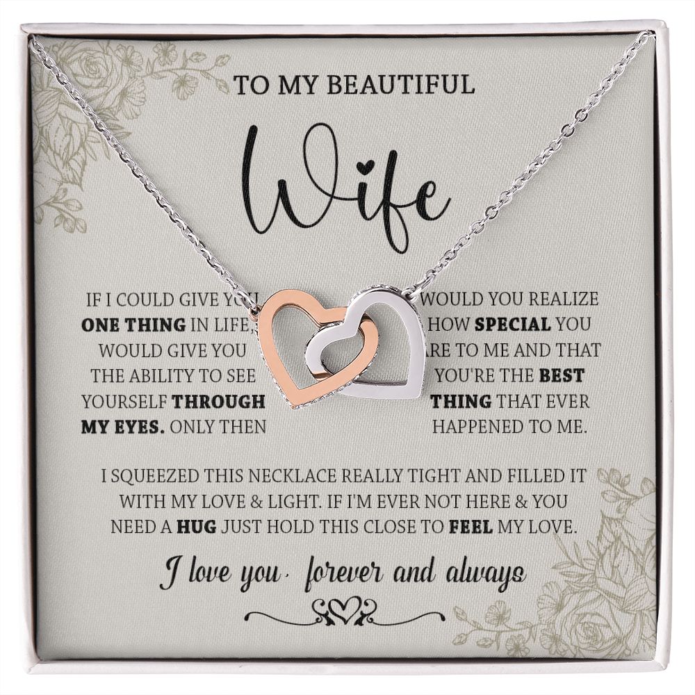 438D To My Wife Necklace, Gifts For Wife, Love Necklace Gifts For Wife From Husband