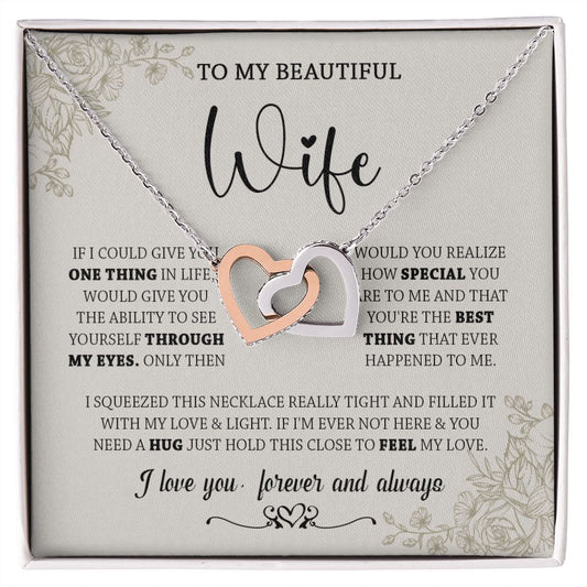 438D To My Wife Necklace, Gifts For Wife, Love Necklace Gifts For Wife From Husband