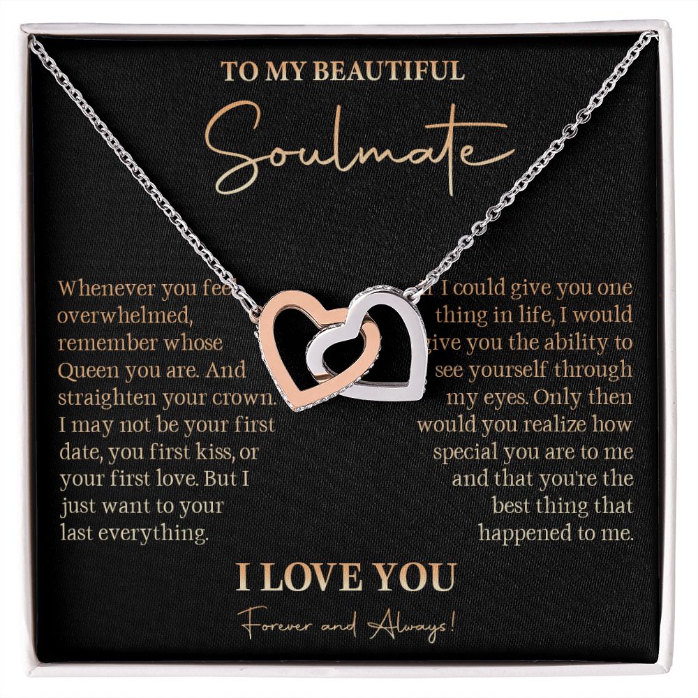 528D To My Soulmate Necklace, Love Gift For Girlfriend Wife, Birthday Gift for Womens