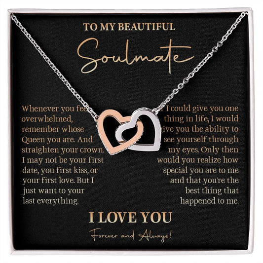 528D To My Soulmate Necklace, Love Gift For Girlfriend Wife, Birthday Gift for Womens