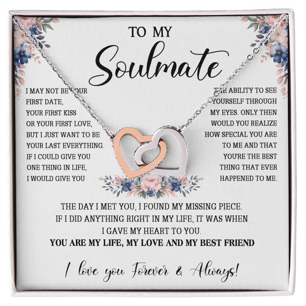474D To My Soulmate Necklace, Gift For Her, Christmas Gift For Her, Gift For Soulmate