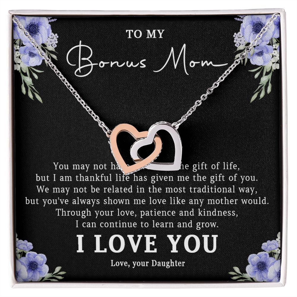 522D Step Mom Gift, Bonus Mom Necklace, Stepmom Necklace Birthday Gift from Daughter