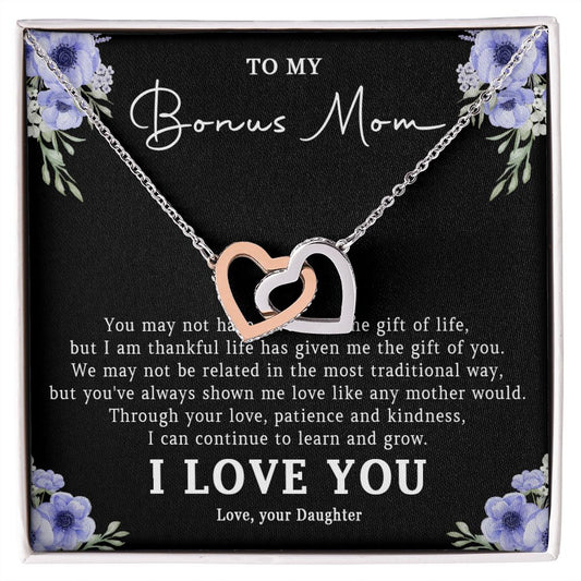 522D Step Mom Gift, Bonus Mom Necklace, Stepmom Necklace Birthday Gift from Daughter