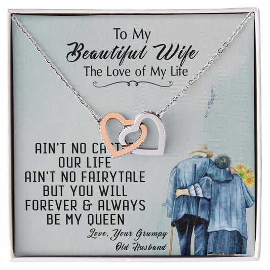 94D To My Beautiful Wife Necklace, Wife Necklace Gift from Husband, Gift Birthday