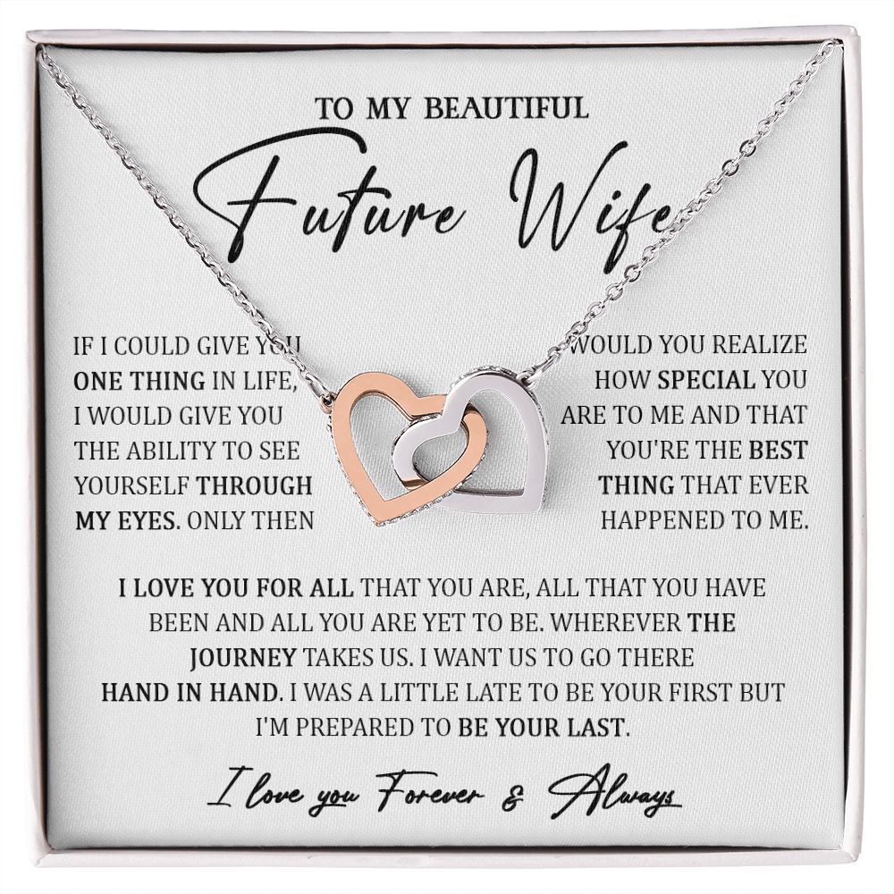 725D To My Future Wife Necklace, Birthday Gifts For your Future Wife, Valentine Gifts
