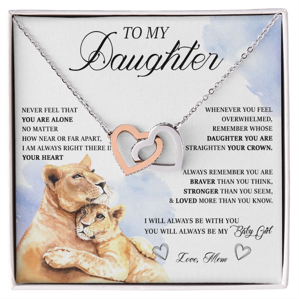 484D Birthday Gifts For Daughter From Mom, Daughter Necklace From Mom, To My Daughter