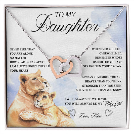 484D Birthday Gifts For Daughter From Mom, Daughter Necklace From Mom, To My Daughter