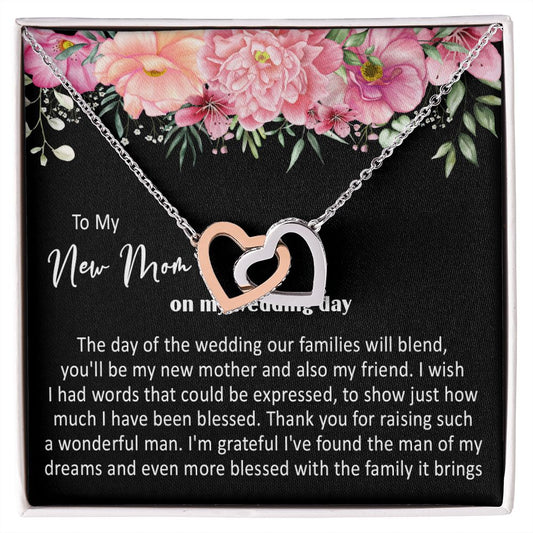 415D To My New Mom On My Wedding Day You'll Be My New Mother Also My Friend Necklace