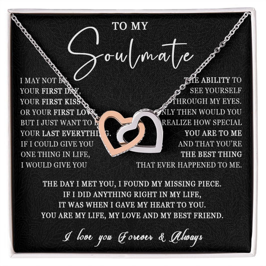 507D Love Gift For Her, To My Soulmate Necklace, Gift For Soulmate, Girlfriend, Wife