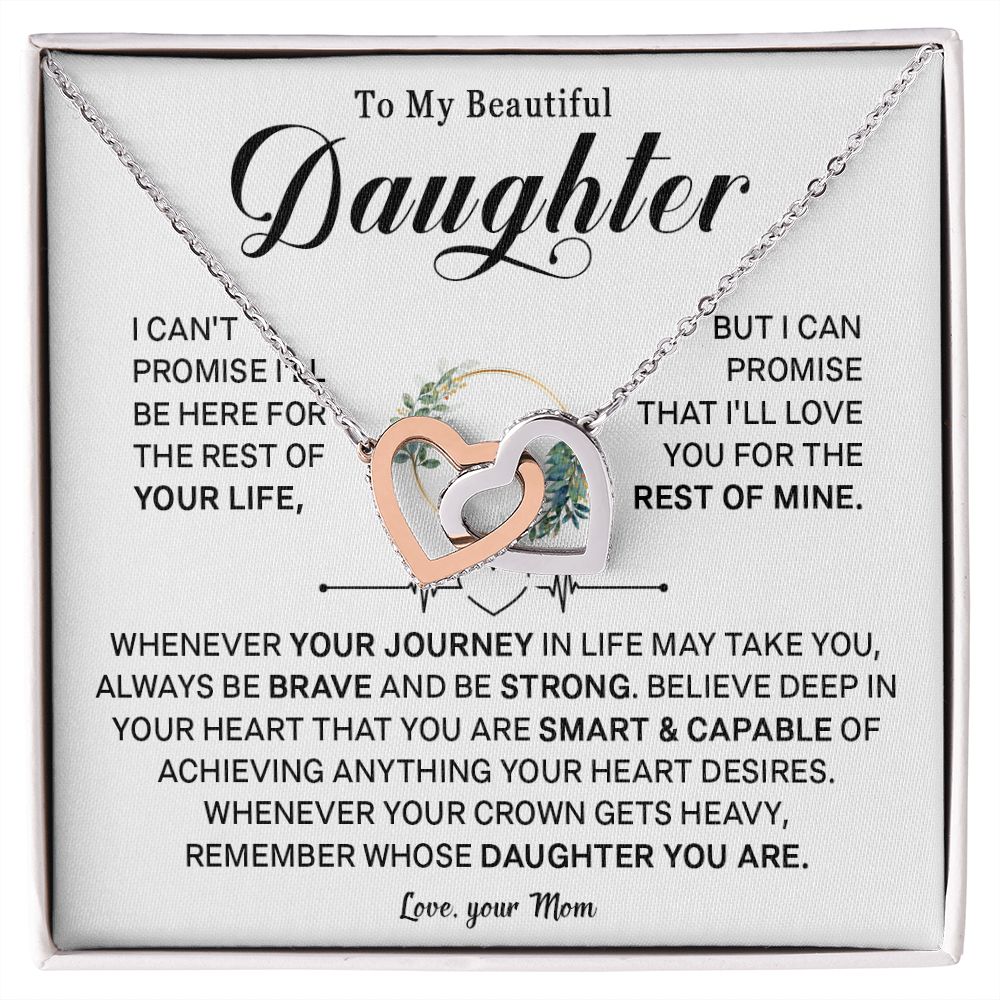 544D To My Daughter Necklace, Birthday Gift For Daughter from Mom, Daughter Necklace