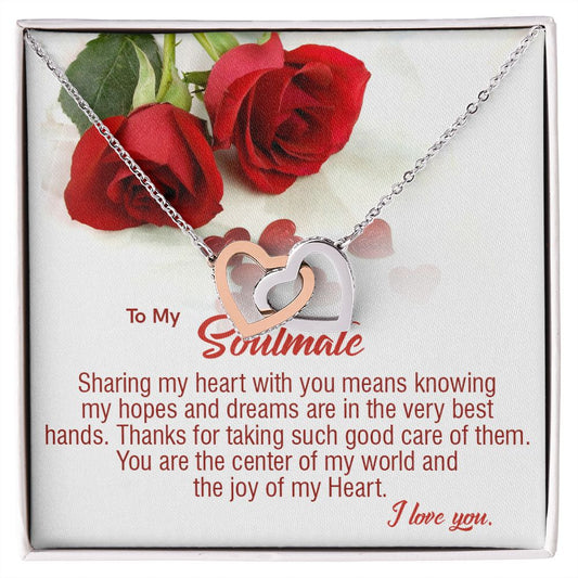 410D To My Soulmate Necklace, Birthday Gifts For Her, Gift For Girlfriend Wife