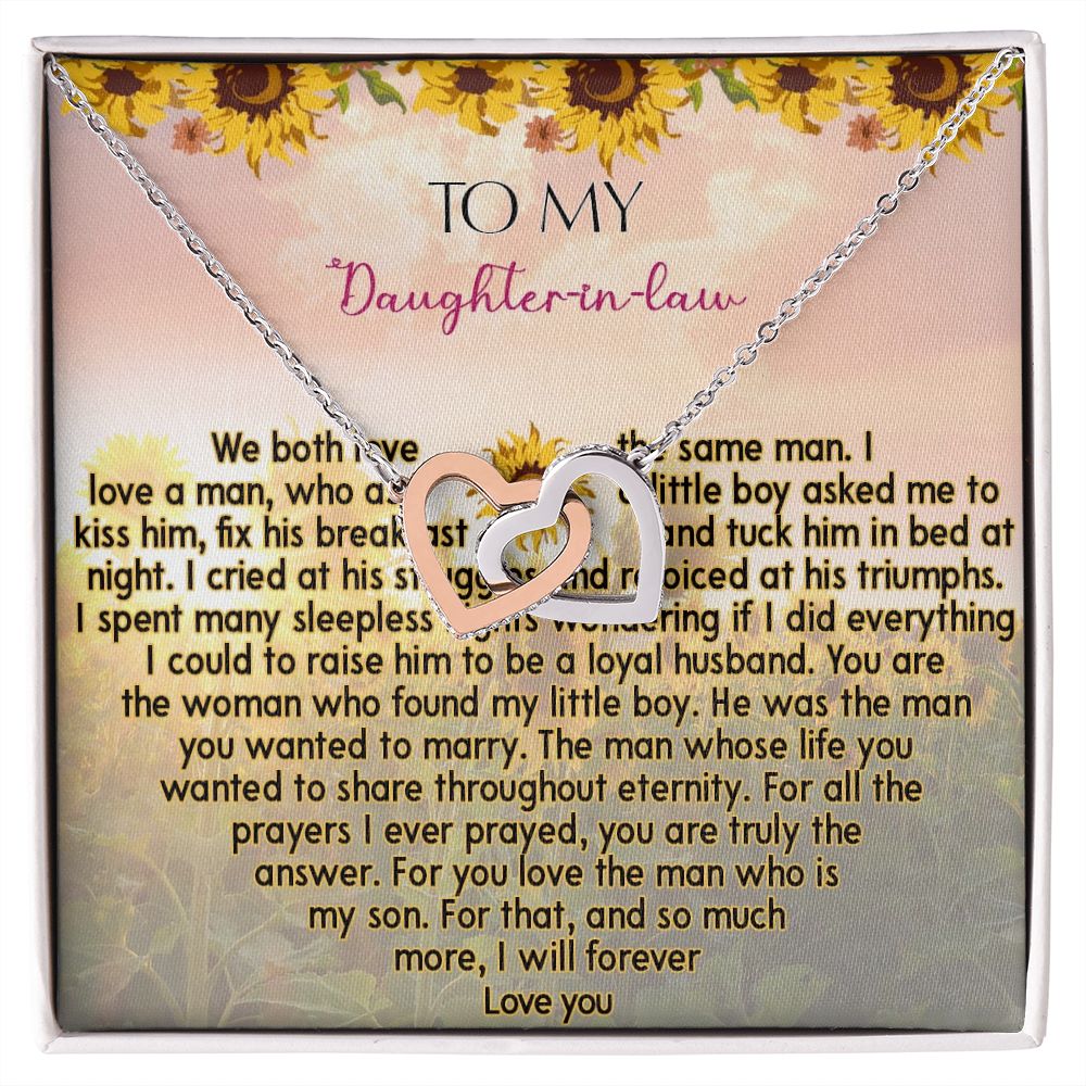 425D To My Daughter In Law Necklace from Mother In Law I Will Forever Love You