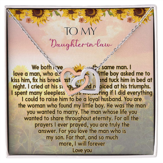 425D To My Daughter In Law Necklace from Mother In Law I Will Forever Love You