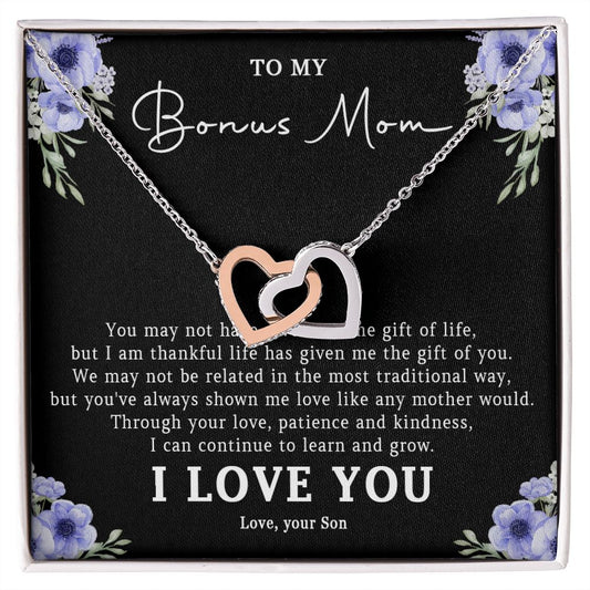 523D Step Mom Gift, Bonus Mom Necklace, Stepmom Necklace, Mom Birthday Gift from Son