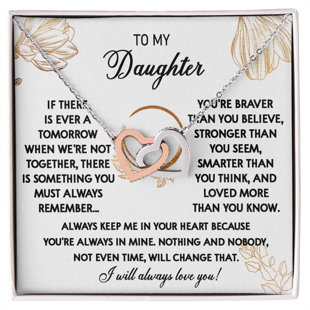 111D To My Daughter Necklace, Daughter Gift From Dad, Mom, Xmas Gift, Birthday Gift