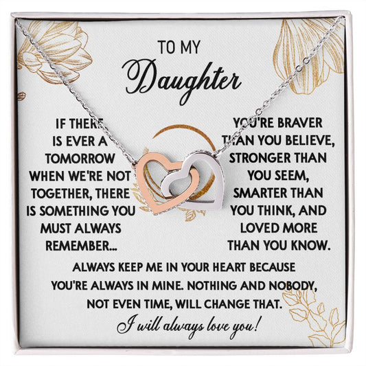 111D To My Daughter Necklace, Daughter Gift From Dad, Mom, Xmas Gift, Birthday Gift