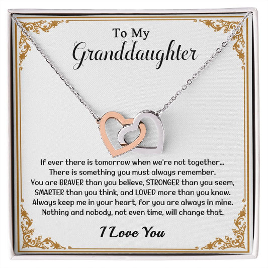 609D To My Granddaughter Necklace, Christmas Gift, Birthday Gift For Granddaughter