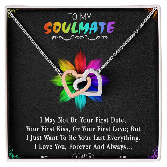 96D To My Soulmate Necklace, Birthday Gift For Girlfriend, Anniversary Xmas Gift