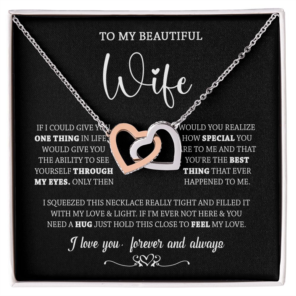 437D To My Wife Necklace, Necklace Gifts For Wife From Husband, Birthday Xmas Gift