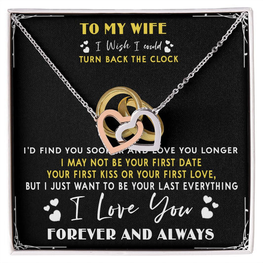 428D To My Wife “Turn Back The Clock” Necklace Gift For Wife, Gift Birthday, Holiday