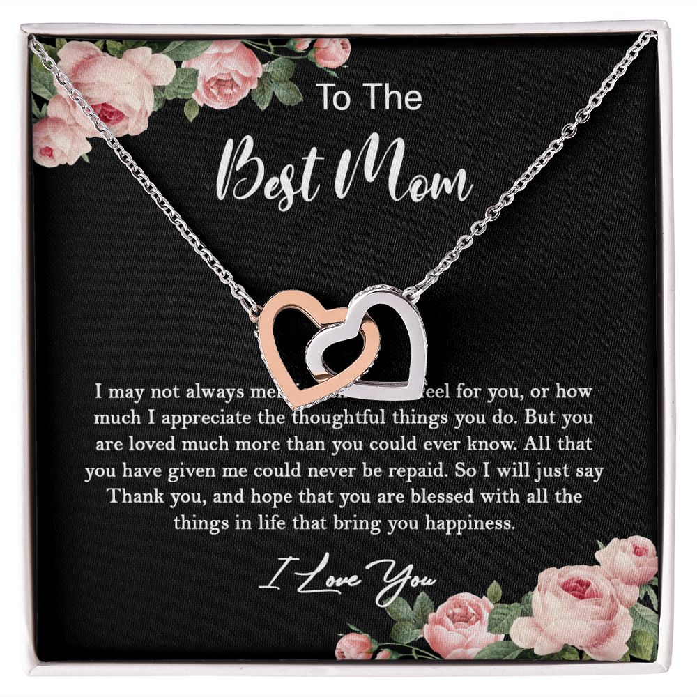 630D To My Best Mom Necklace, Gift For Mom From Son/Daughter, Gift Birthday, Holiday