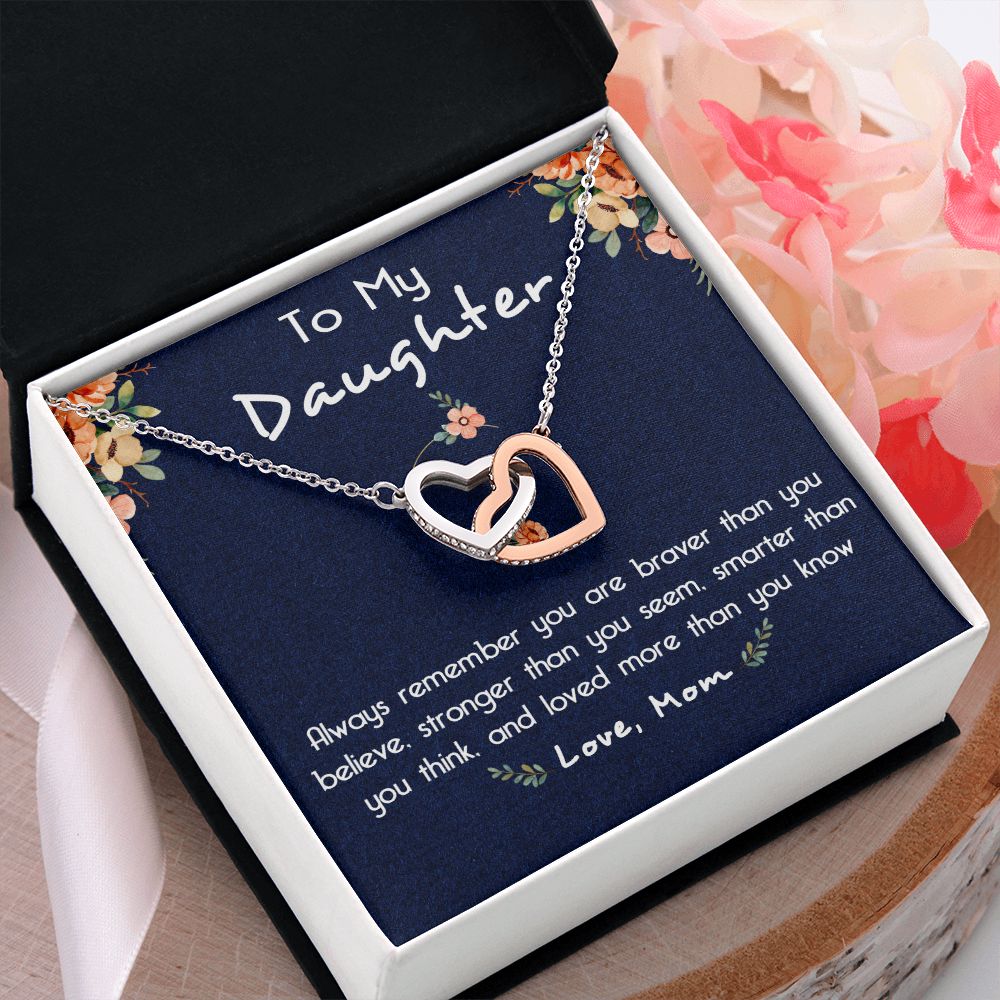 116D To My Daughter Necklace, Gift For Daughter From Mom, Birthday Gifts, Xmas Gift