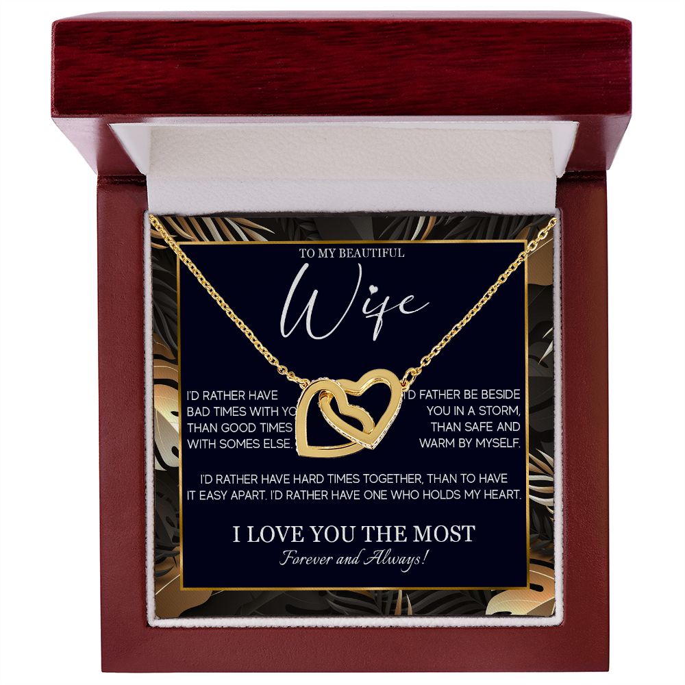 554D Gifts For Wife Romantic, Wife Birthday Gifts, To My Wife Necklace From Husband