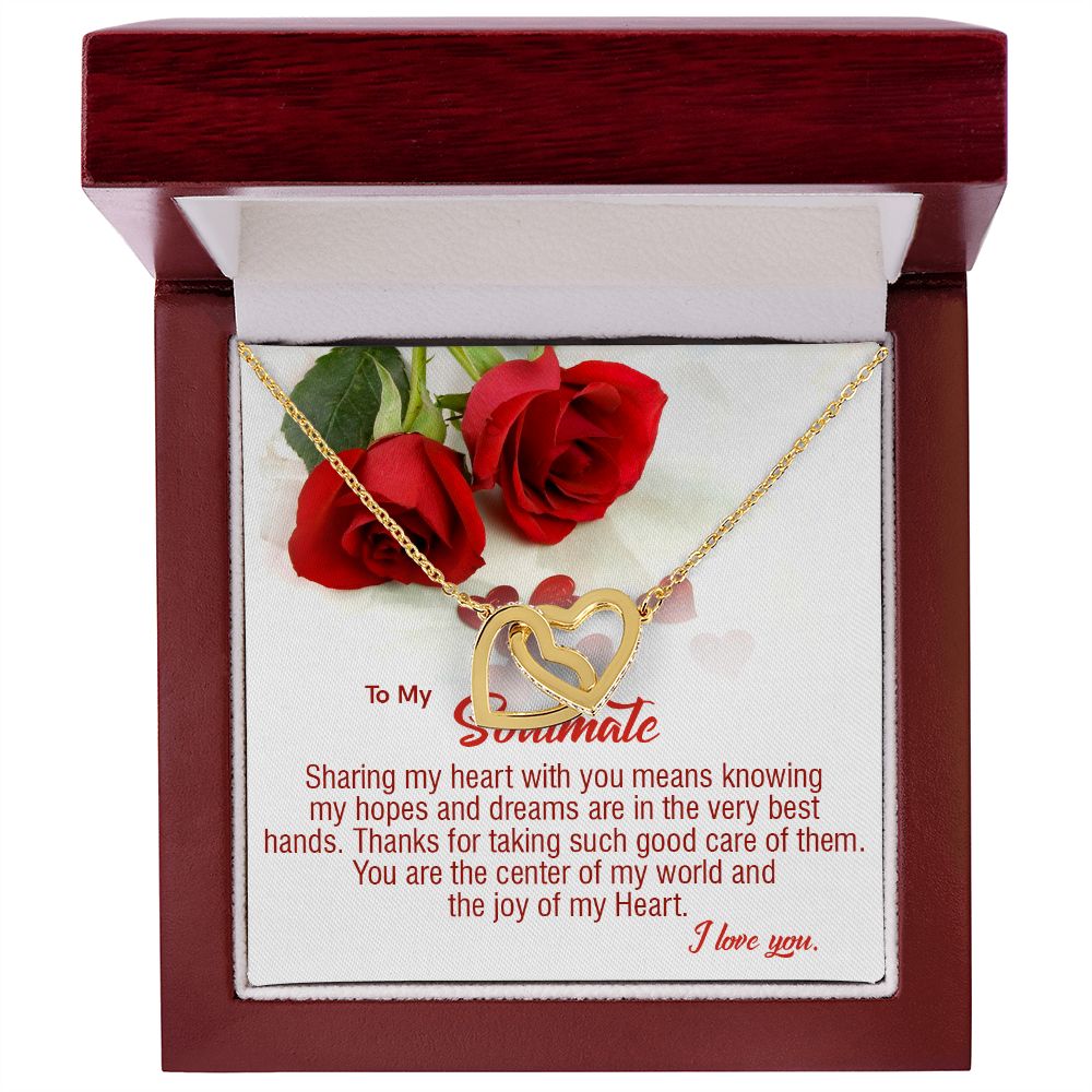 410D To My Soulmate Necklace, Birthday Gifts For Her, Gift For Girlfriend Wife